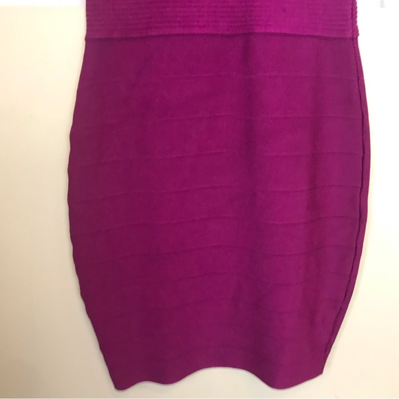 Guess Chevron Mirage Bandage Dress Bodycon V-Neck Mini Stretch Sleeveless Sexy - Picture 9 of 16